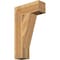 Ekena Millwork Traditional Block Rough Sawn Bracket, Western Red Cedar, 6"W x 18"D x 30"H BKT06X18X30TRA05RWR - alternate 1